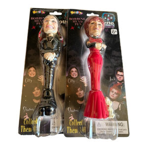The Osbourne Family Lot of 2 (Ozzy & Sharon) Bobbing Head Pens NIB